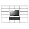 Easy Irony TV Bookcase - / Compo G - L 352 X H 226 Cm - Zeus -made in design shop bookcase easy irony tv sanded black copper madeindesign 366963 product800