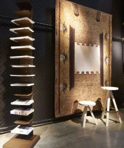 Ptolomeo Art XL Bookcase - 1 Face - H 215 X L 40 Cm - Opinion Ciatti -made in design shop bookcase ptolomeo art xl corten brown madeindesign 265690 product800