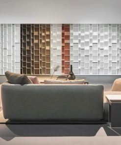 Random 3C Bookcase - / L 46 X H 217 Cm - MDF Italia -made in design shop bookcase random 3c light grey madeindesign 285006 product800