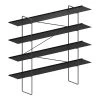 Tondella Bookcase - / L 200 X H 170 Cm - Zeus 2 Tondella Bookcase - / L 200 X H 170 Cm - Zeus -made in design shop bookcase tondella phosphatised black madeindesign 401405 product800