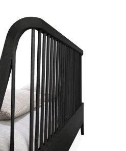 Spindle Double Bed - / For Mattress 180 X 200 Cm - Solid Oak - Ethnicraft -made in design shop double bed spindle black oak madeindesign 379336 product800