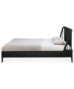 Spindle Double Bed - / For Mattress 180 X 200 Cm - Solid Oak - Ethnicraft -made in design shop double bed spindle black oak madeindesign 379341 product800