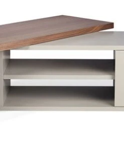 Slide Extensible TV Cabinet - / Swivel - L 110 To 203 Cm - POP UP HOME 8 Slide Extensible TV Cabinet - / Swivel - L 110 To 203 Cm - POP UP HOME -made in design shop extensible tv cabinet slide grey walnut madeindesign 264960 product800