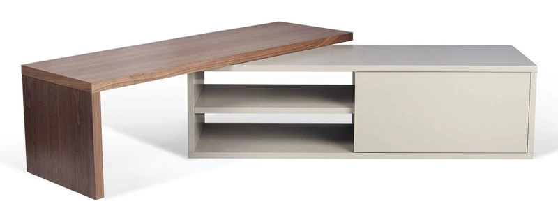 Slide Extensible TV Cabinet - / Swivel - L 110 To 203 Cm - POP UP HOME 4 Slide Extensible TV Cabinet - / Swivel - L 110 To 203 Cm - POP UP HOME - Image 3