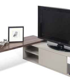 Slide Extensible TV Cabinet - / Swivel - L 110 To 203 Cm - POP UP HOME 10 Slide Extensible TV Cabinet - / Swivel - L 110 To 203 Cm - POP UP HOME -made in design shop extensible tv cabinet slide grey walnut madeindesign 264962 product800