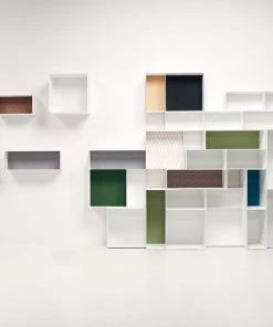 Alma Shelf - 60 X 20 Cm - D 30 Cm - Painted Back Panel - Casamania