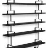 Demon Shelf - / 5 Shelves - H 150 Cm - Reissue 1954 - Gubi -made in design shop shelf demon black madeindesign 227950 product800