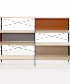 Eames Storage Unit ESU Shelf - / 3 Levels - L 179,5 X H 117,5 Cm - Vitra -made in design shop shelf eames storage unit esu 3 levels multicoloured wood madeindesign 372344 product800