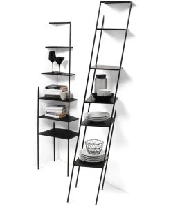 Mama' Wall Shelf - / Trompe L'œil - H 186 Cm - Mogg -made in design shop shelf mama wall black wall madeindesign 305237 product800