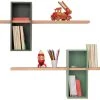 Max XL Shelf - Simple - 2 Boxes + 2 Shelves - Compagnie 2 Max XL Shelf - Simple - 2 Boxes + 2 Shelves - Compagnie -made in design shop shelf max xl olive green light green madeindesign 223068 product800