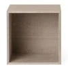 Stacked 2.0 Shelf - / Medium Carré 43x43 Cm / Avec Fond - Muuto