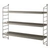 String® Pocket Metal Shelf - / Perforated Steel - L 60 X H 50 Cm - String Furniture