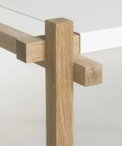 Woody Low Shelf - L 206 Cm X H 85 Cm - Hay -made in design shop shelf woody natural oak white w 206 cm x h 85 5 cm madeindesign 30251 product800