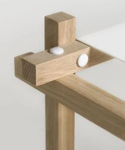 Woody Low Shelf - L 206 Cm X H 85 Cm - Hay -made in design shop shelf woody natural oak white w 206 cm x h 85 5 cm madeindesign 30252 product800