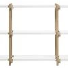 Woody Low Shelf - L 206 Cm X H 85 Cm - Hay -made in design shop shelf woody natural oak white w 206 cm x h 85 5 cm madeindesign 55873 product800