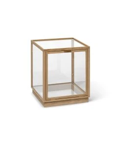 Miru Storage - / 40 X 40 X H 42 Cm - Glass & Oak - Ferm Living
