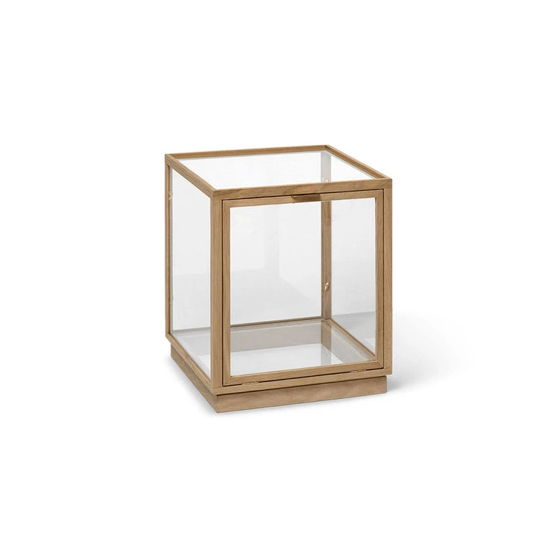 Miru Storage - / 40 X 40 X H 42 Cm - Glass & Oak - Ferm Living 3 Miru Storage - / 40 X 40 X H 42 Cm - Glass & Oak - Ferm Living