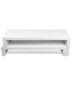 Philae Television Table - Pivoting & Extendible / L From 125 To 235 Cm - POP UP HOME -made in design shop television table philae white madeindesign 377701 product800