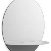 Horizon Rond Wall Mirror - Shelf - Normann Copenhagen -made in design shop wall mirror horizon rond gris madeindesign 275901 product800