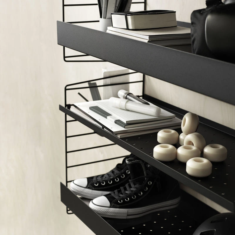 String® System Wall Mount - / H 50 X D 30 Cm - By The Unit - String Furniture 4 String® System Wall Mount - / H 50 X D 30 Cm - By The Unit - String Furniture - Image 2