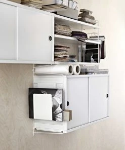 String® System Wall Mount - / H 50 X D 20 Cm - By The Unit - String Furniture -made in design shop wall mount stringr system white madeindesign 291495 product800