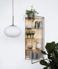 Cabinet Large Wall Storage - / Showcase - L 35 X H 80 Cm - House Doctor -made in design shop wall storage cabinet large large brass madeindesign 284360 product800